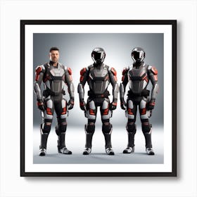 Building A Strong Futuristic Suit Like The One In The Image Requires A Significant Amount Of Expertise, Resources, And Time 17 Art Print