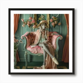 Hermes WEIMARANER Art Print