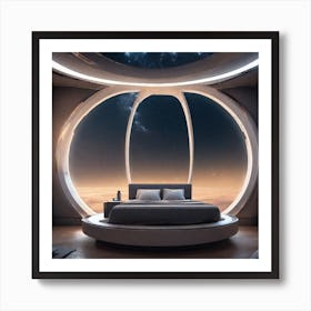 Futuristic Bedroom 14 Art Print