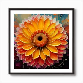 Dahlia Art Print