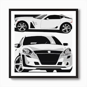 Two Sports Cars Art Print