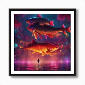 Fishes In The Water Art Print