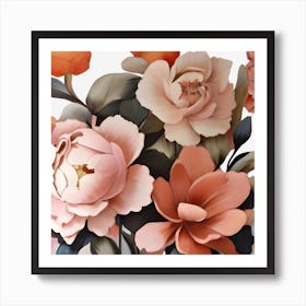 Peonies 1 Art Print