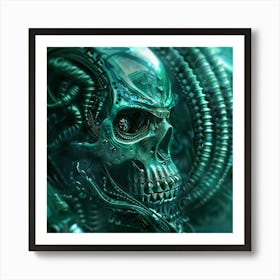 Alien Skull Art Print