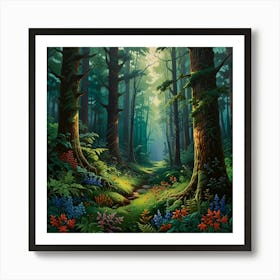 Forest Path 1 Art Print