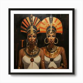 Two Egyptian Women Art Print