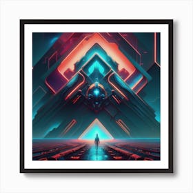 Electronic Universe Art Print