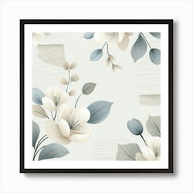 Leonardo Phoenix A Serene Illustration Of Japandiinspired Flor 3 (1) Art Print