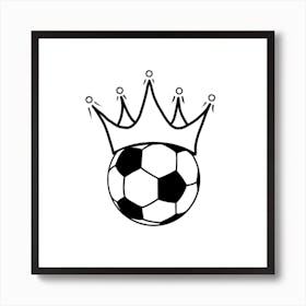 Football King Square Art Print