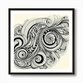 Doodle Art 3 Art Print