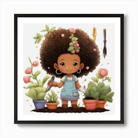 Little Gardener Art Print