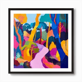 Abstract Park Collection Kings Park Perth Australia 2 Art Print