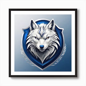 Wolf Logo Art Print