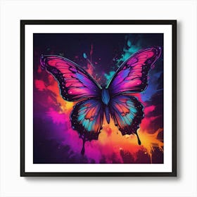 Colorful Butterfly 148 Art Print