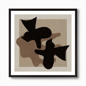 Black And White Dove Painting Art Print