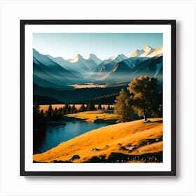 Mountain Land 1 Art Print