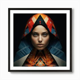 Geometric Argentinian Woman 04 Art Print