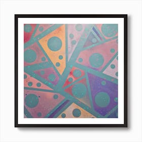 Geometrical Abstract Painting Art Print