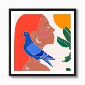 Blue Bird Art Print