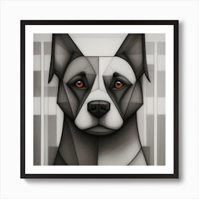 Abstract Dog 1 Art Print