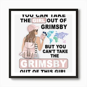 Proud Grimsby Girl Cool Girl From Grimsby City Art Print