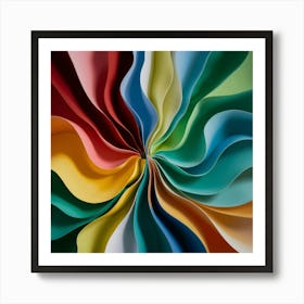 Abstract Paper Sculpture Art Print