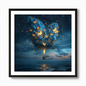 Butterfly In The Sky Art Print