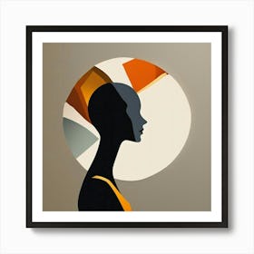 Silhouette Of A Woman 7 Art Print