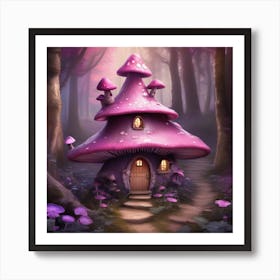 At home with mushrooms Art Print