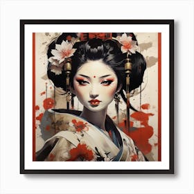 Geisha Art Print