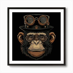 Steampunk Monkey 32 Art Print