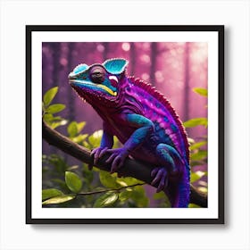 Chameleon Multi 2 Art Print