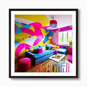 Beautiful Living Room 1 Art Print