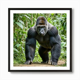 Gorilla In The Forest 4 Art Print