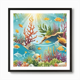 Under The Sea 3 Art Print