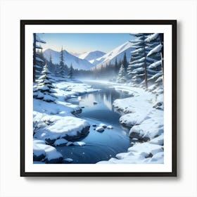 Winter Landscape Art Print