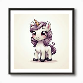 Cute Unicorn 209 Art Print