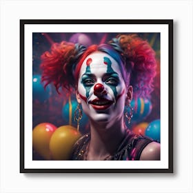 Clown Portrait Art Print