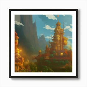 Castle In The Sky Art Print