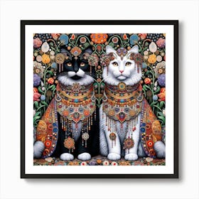 The Majestic Cats 3 Art Print