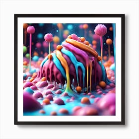 Colorful Ice Cream Art Print