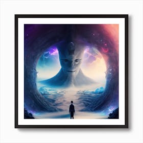 Facing God Art Print