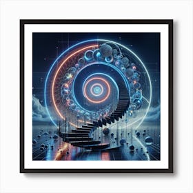 Spiral Staircase 9 Art Print