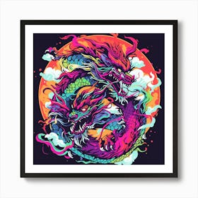 Dragons In The Sky 1 Art Print