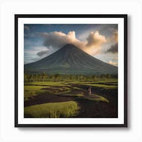 Volcano Art Print