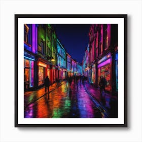 Street Lights In England Art Print
