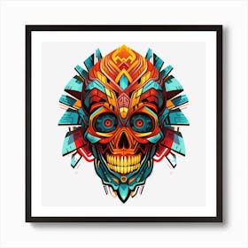 Skull Of The Aztecs Art Print