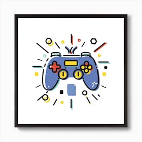 Video Game Controller Art Print