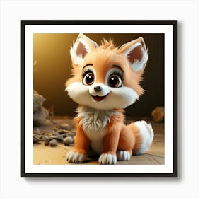 Cute Fox 31 Art Print