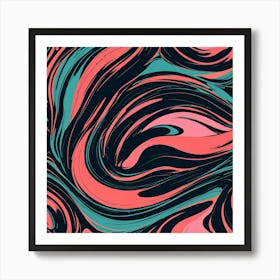 Abstract Swirls Art Print 0 1 Art Print